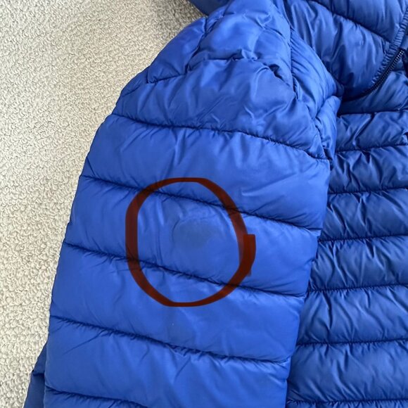 Save The Duck Big Donny Jacket Hooded Puffer Size 12 Blue - Picture 16 of 16